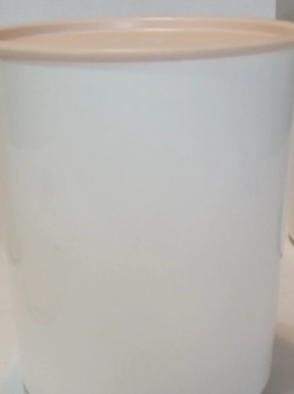 VTG Tupperware One 3pc-2QT Round Nesting Storage Canister Set Soft Pink/Ivory